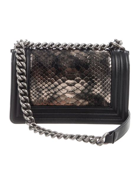 chanel boy black snakeskin|chanel bag for boys.